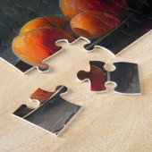 Blume und Pfirsiche Puzzle (Seite)