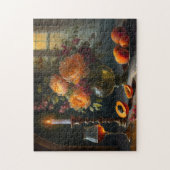Blume und Pfirsiche Puzzle (Vertikal)