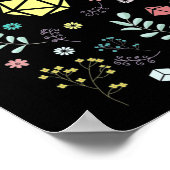 Blume und Pflanze für Blumenzwiebeln Set Poster (Ecke)