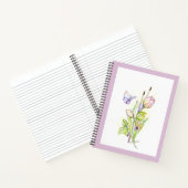 Blume und Pinsel Notizblock (Innenseite)