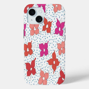 Blume und Polka-Punkte Case-Mate iPhone Hülle