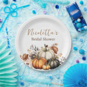 Blume und Pumpkins Herbst Pappteller (Party)