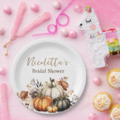 Blume und Pumpkins Herbst Pappteller (Party)