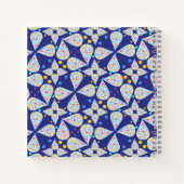 Blume und Punkte für die Navy und Bright Notizblock (Rückseite)