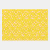 Blume und Punkte Geschenkpapier Set (Vorderseite 3)