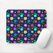 Blume und Punkte Mousepad (Mit Mouse)