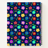 Blume und Punkte Notizblock (Rückseite)