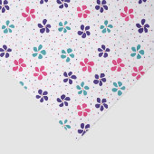 Blume- und Punktmuster Seidenpapier (Ausschnitt)