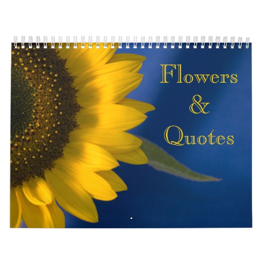 Blume und Quotes Kalender (Titelbild)
