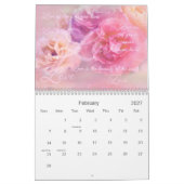 Blume und Quotes Wall Calendar Kalender (Feb 2027)