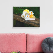 Blume und romanische Leinwand (Insitu (Wohnzimmer))