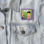 Blume und romantischer Cartoon Button (Beispiel)