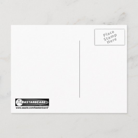 Blume und romantischer Cartoon Postkarte (Rückseite)