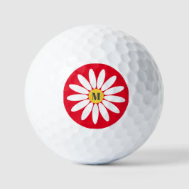 Blume und Rot Golfball