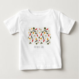 Blume und Saatgut für Kinder oder Frauen Baby T-shirt
