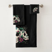 Blume und Schädel Badhandtuch Set (Insitu)