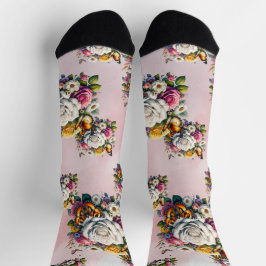 BLUME UND SCHALTFLÄDEN SOCKEN