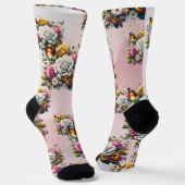 BLUME UND SCHALTFLÄDEN SOCKEN (Gewinkelt)