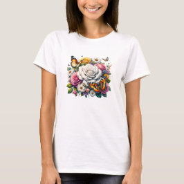 BLUME UND SCHALTFLÄDEN T-Shirt