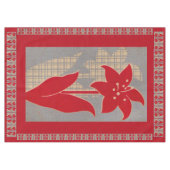 Blume und Schattendruck der Blume Tischdecke (Vorderseite (Horizontal))