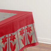 Blume und Schattendruck der Blume Tischdecke (Beispiel)