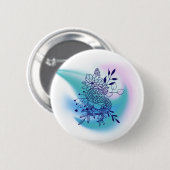 Blume und Schlange Button (Vorne & Hinten)