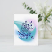 Blume und Schlange Postkarte (Stehend Vorderseite)