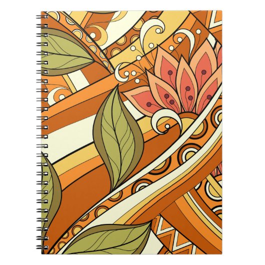 Blume und schlaues P3-Notebook Notizblock (Vorderseite)