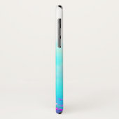 Blume und Schmetterling blühend blau pink Case-Mate iPhone Hülle (Hinten/Links)