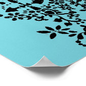 Blume und Schmetterling Dandy Doodle Poster (Ecke)
