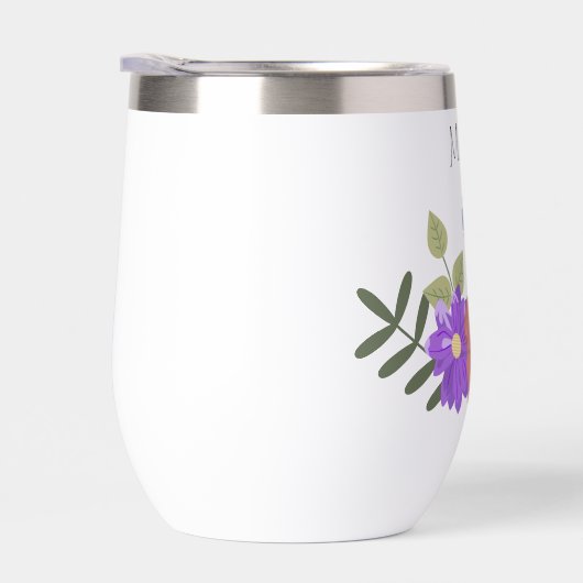 Blume und Schmetterling Personalisiert (Rechts)