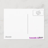 Blume und Schmetterling Postkarte (Rückseite)