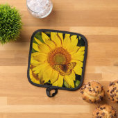 Blume und Schmetterling Topflappen (Oben Unten)