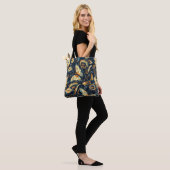 Blume und Schmetterlinge Abstraktes Muster Tasche (Am Model)