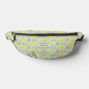Blume und Schmetterlinge am Muttertag Bauchtasche