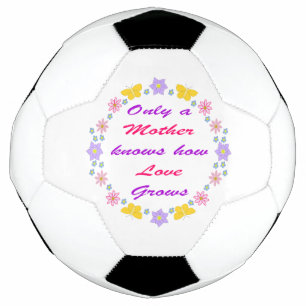 Blume und Schmetterlinge am Muttertag Fußball