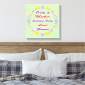 Blume und Schmetterlinge am Muttertag Leinwanddruck (Insitu (Schlafzimmer))