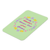 Blume und Schmetterlinge am Muttertag Magnet (Linke Seite)