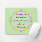 Blume und Schmetterlinge am Muttertag Mousepad (Mit Mouse)