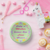 Blume und Schmetterlinge am Muttertag Pappteller (Party)