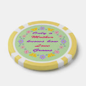 Blume und Schmetterlinge am Muttertag Pokerchips (Einzeln)