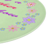 Blume und Schmetterlinge am Muttertag Schneidebrett (Ecke)