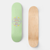 Blume und Schmetterlinge am Muttertag Skateboard (Vorderseite)