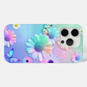 Blume und Schmetterlinge Case-Mate iPhone Hülle (Rückseite (Horizontal))
