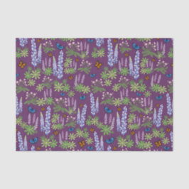 Blume und Schmetterlinge decouptenes Papierlupin Seidenpapier