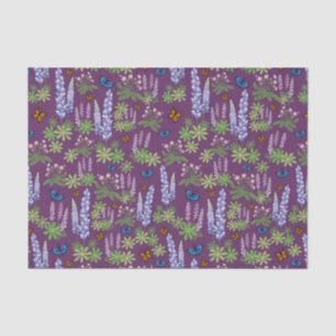 Blume und Schmetterlinge decouptenes Papierlupin Seidenpapier