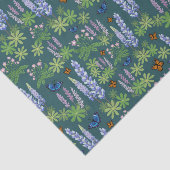 Blume und Schmetterlinge decouptenes Papierlupin Seidenpapier (Ausschnitt)