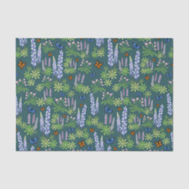 Blume und Schmetterlinge decouptenes Papierlupin Seidenpapier