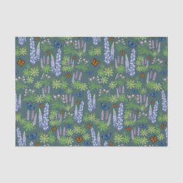 Blume und Schmetterlinge decouptenes Papierlupin Seidenpapier