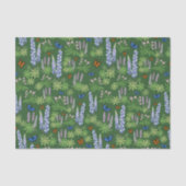 Blume und Schmetterlinge decouptenes Papierlupin Seidenpapier (Vorderseite)